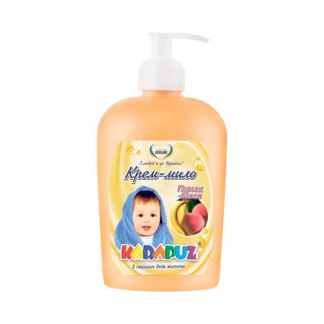 Карапуз крем-мыло детское 400г персик-банан