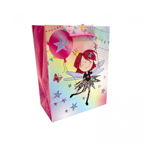 Пакет бумажный 18х23х10 см, фея