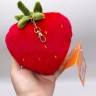 Мягкая игрушка. Брелок "Клубника" 13 см