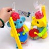 Каталочка слоник с барабаном (Желтый)