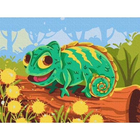 Картина за номерами Хамелеончик © Didevych Kateryna, 30х40 см