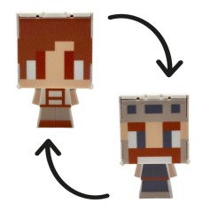 Герой-трансформер "Майнкрафт/MINECRAFT" (З БОРОДОЮ) на планшеті