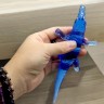 Лізун антистрес "Крокодил" (20 см), малиновий