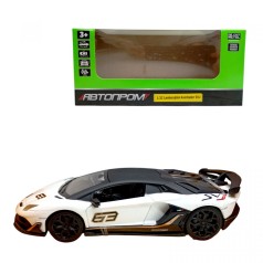 Машина мет. 1:32 Lamborghini Aventador SVJ, бат., свет, звук, откр. двери