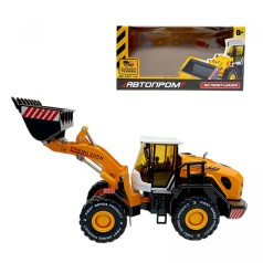 Стройтехника мет., 1:50 Фронтальный погрузчик, подвижные детали, в короб. 26,5*13,5*8,5см