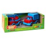 Mini Matiki коробка 2 (кран, мусоровоз), Набор детский BAMSIC (КРАСНО-СИНИЙ)