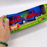 Mini Matiki коробка 2 (кран, мусоровоз), Набор детский BAMSIC (КРАСНО-СИНИЙ)