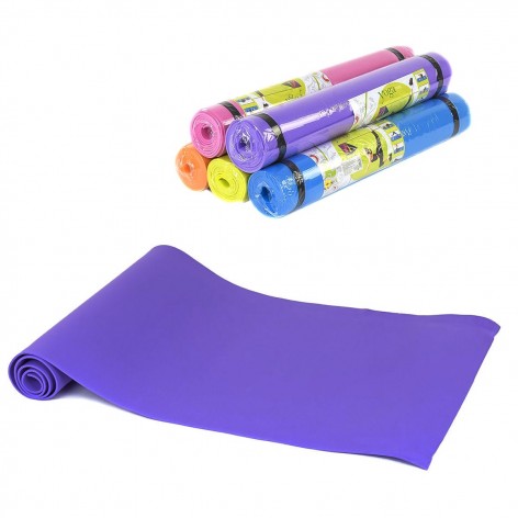 Коврик для йоги, 4 мм (фиолетовый)
