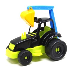 Трактор экскаватор (черный+салатовый)