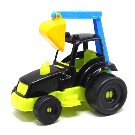 Трактор экскаватор (черный+салатовый)