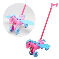 Каталка "Единорог" с подвижными крыльями (розовый)