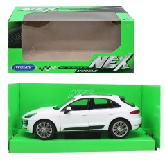 Машина металл Porsche Macan Turbo 1:24 белая