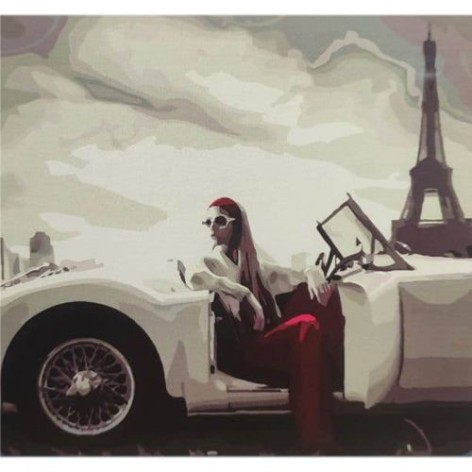 Картина за номерами "Чорно-білий шик Парижа"???