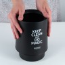 Настольный контейнер для мусора, круглый, черный