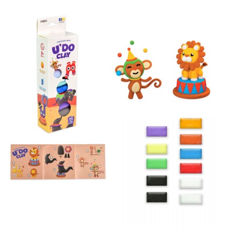 Набор для творчества UDO Clay 11 шт, брикет 10 г (ЦИРК)