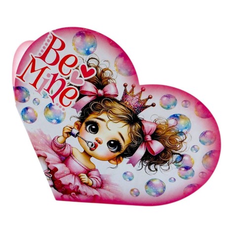 Открытка поздравительная "Валентинка" 15,1х8,2 см.