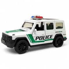 Машинка металлическая "АВТОПРОМ. MERCEDES-BENZ G-CLASS POLICE" (БЕЛАЯ)