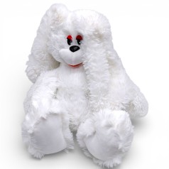 Мягкая игрушка "Зайка Сеня", 33 см, белый