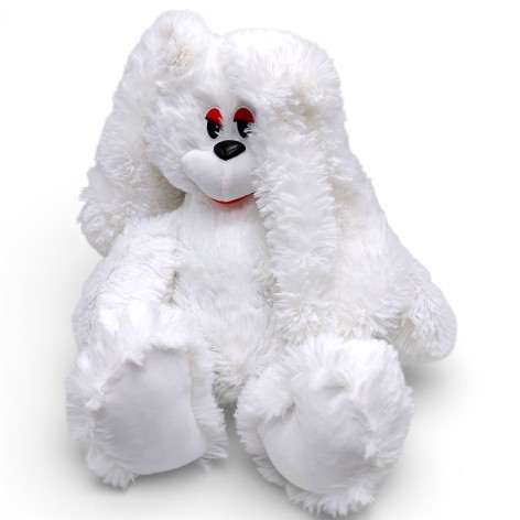 Мягкая игрушка "Зайка Сеня", 33 см, белый