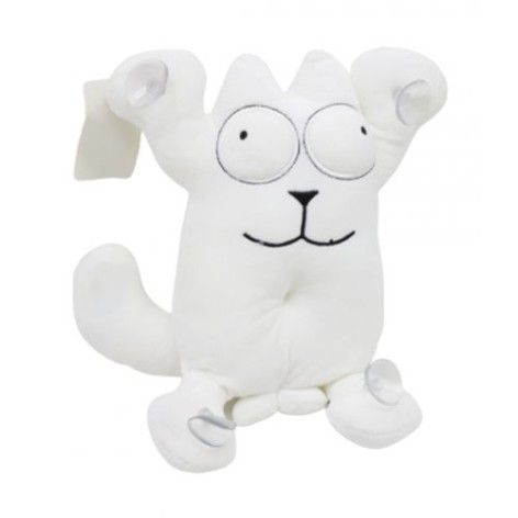 Іграшка на присосках "Кіт Саймон" білий, висота - 34 см