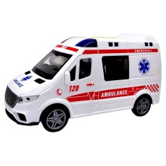 Машина инерционная озвучена, со светом (СКОРАЯ ПОМОЩЬ)