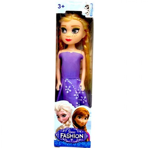 Кукла в стиле популярной сказочной героини "FROZEN" (Фиолетовый)