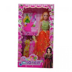 Кукла "Sweet and lovely", оранжевая юбка вид 2