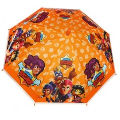 Зонтик-трость, детский, оранжевый