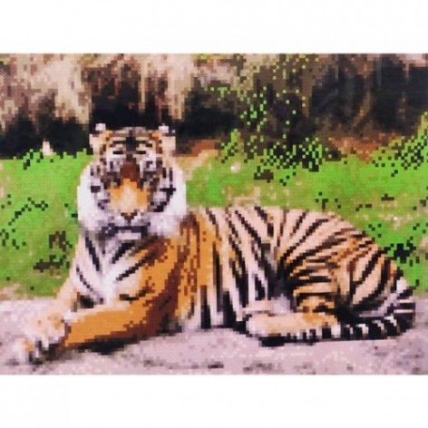 Алмазная мозаика "Красивый тигр"