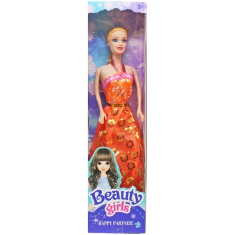 Лялька "Beauty girl", помаранчевий, мікс видів