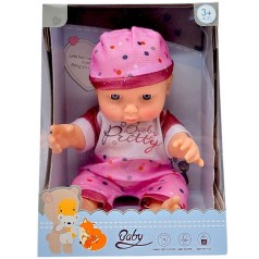 Игрушка пупс "Pretty Baby" (МАЛИНОВЫЙ)