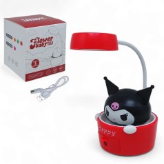 Настільна лампа з точилкою Аніме Kuromi червоний
