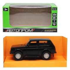 Машинка металлическая "Автопром: Джип", черный