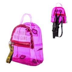 Рюкзак прозрачный "Fashion mini girl", розовый