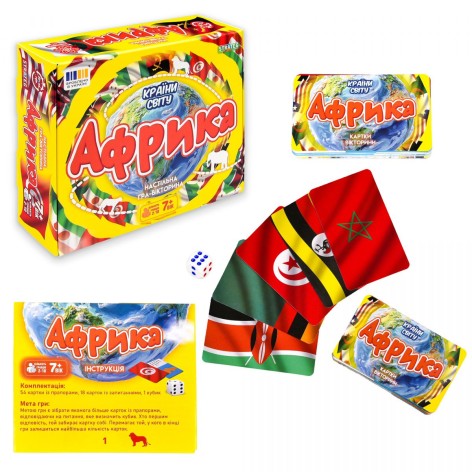 Настольная игра "Страны мира Африка" (укр)