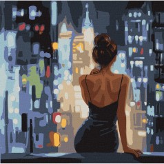 Картина по номерам "Конец вечеринки" 40х40 см