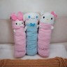 М'яка іграшка Подушка обіймашка аніме Sanrio Hello Kitty рожева 55 см