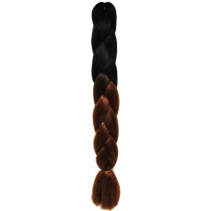 Канекалон "Омбре" 60 см, черно-коричневый