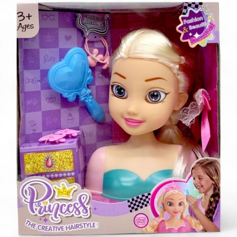Манекен для причесок "Принцессы. Эльза" (15 см)