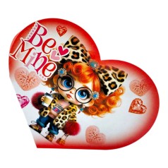 Открытка поздравительная "Валентинка" 15,1х8,2 см.