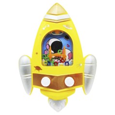 Водная игра с колечками "Ракета", желтый