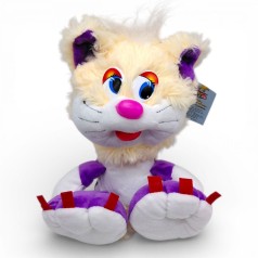 Мягкая игрушка "Коротышка кот", 14х20х24 (Фиолетовый)