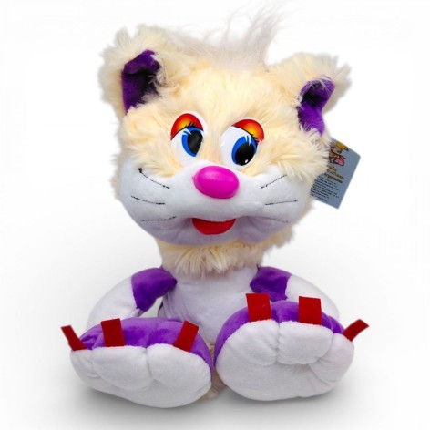 Мягкая игрушка "Коротышка кот", 14х20х24 (Фиолетовый)