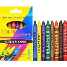 Воскові олівці 8 кольорів "CRAYONS"