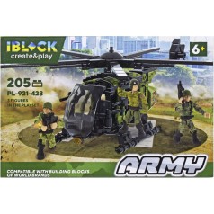 Конструктор "Армия: Вертолет", 205 дет.
