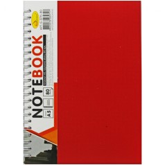 Блокнот А5, 80 арк., Червоний