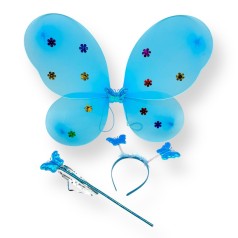 Крылья бабочки с обручем (ГОЛУБЫЕ)