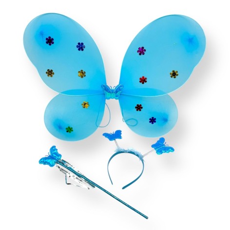 Крылья бабочки с обручем (ГОЛУБЫЕ)