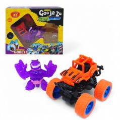 Антистрес тягучка Goo Jit Zu mini герой + машинка (фіолетовий)