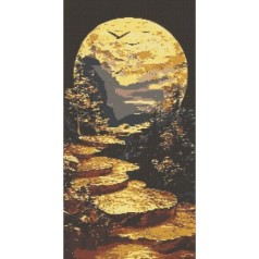 Алмазна мозаїка "Шлях до світанку" 40х80 см